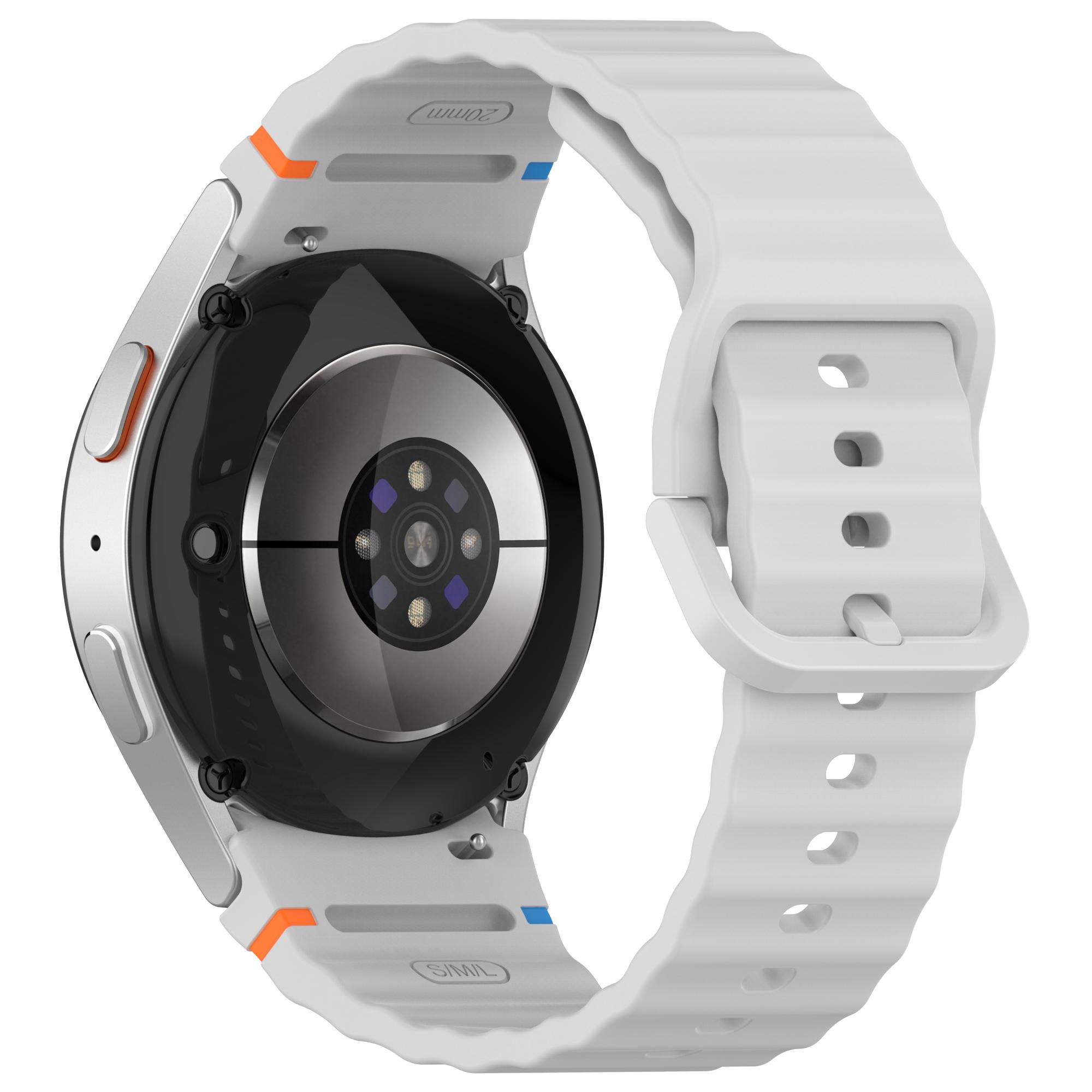 

For Samsung Galaxy Watch FE/Watch7 40mm 44mm Silicone Wave Texture Watch Band Replacement Straps K