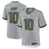 Seattle Seahawks 10 DK Metcalf Embroidered Football Jersey T-Shirt Mens Short Sleeve Grey 2025 Edition