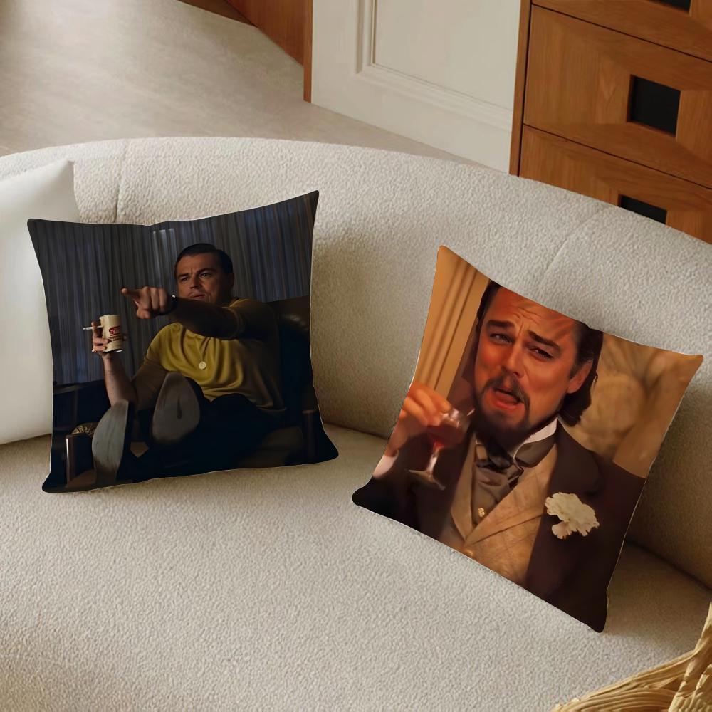 L-Leonardo D-Dicaprio Cushion Cover Pillowcase Anti-Dustmite Living Room Sofa Decor Cushion Room