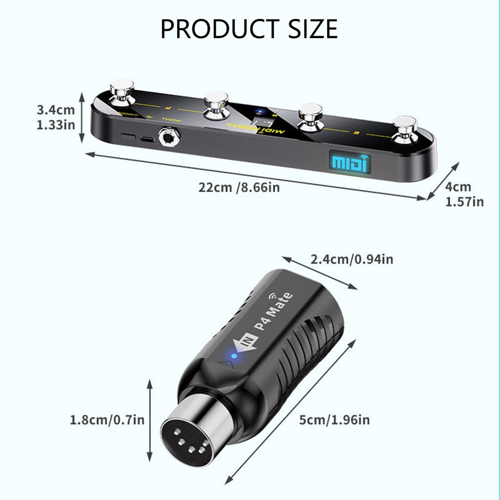 Wireless MIDI Expression Pedal Receiver System Flexible Mapping for Sound Workstations Rugged Portable Construction