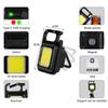 Led Flashlight Key Chain Light Working Light Cob Light Outdoor Camping Fishing And Climbing Night Lamp Waterproof Emergency Lamp