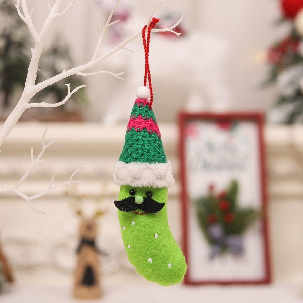 

3pcs With Hat Banana Doll Ornaments DIY Merry Christmas Decoration Party Favors 3 Pcs