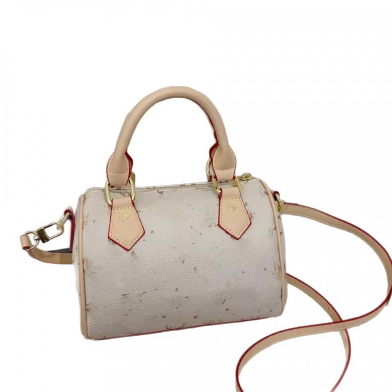 Elegante Mini Bolso Boston para Mujer de Cuero PU Cruzado al Hombro Con Cremallera Ligero Bolso de Mano para Uso Diario En Tendencia