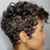 Short Wigs for Black Women Straight Brazilian Remy Hair High Temperature Silk Wig