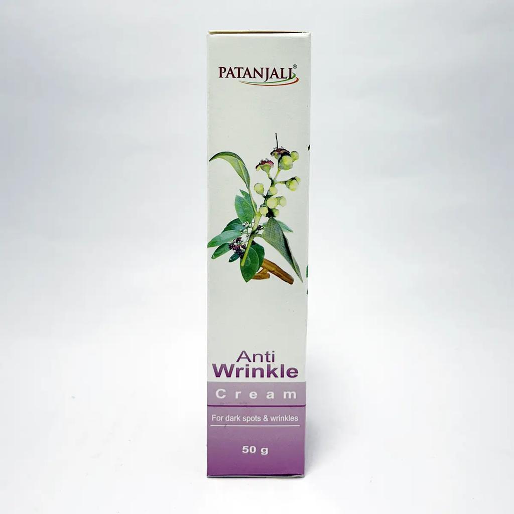 Patanjali Anti Wrinkle Cream 50g X Pack of 2 for Youthful, Even Skin Tone and Dark Spot Control