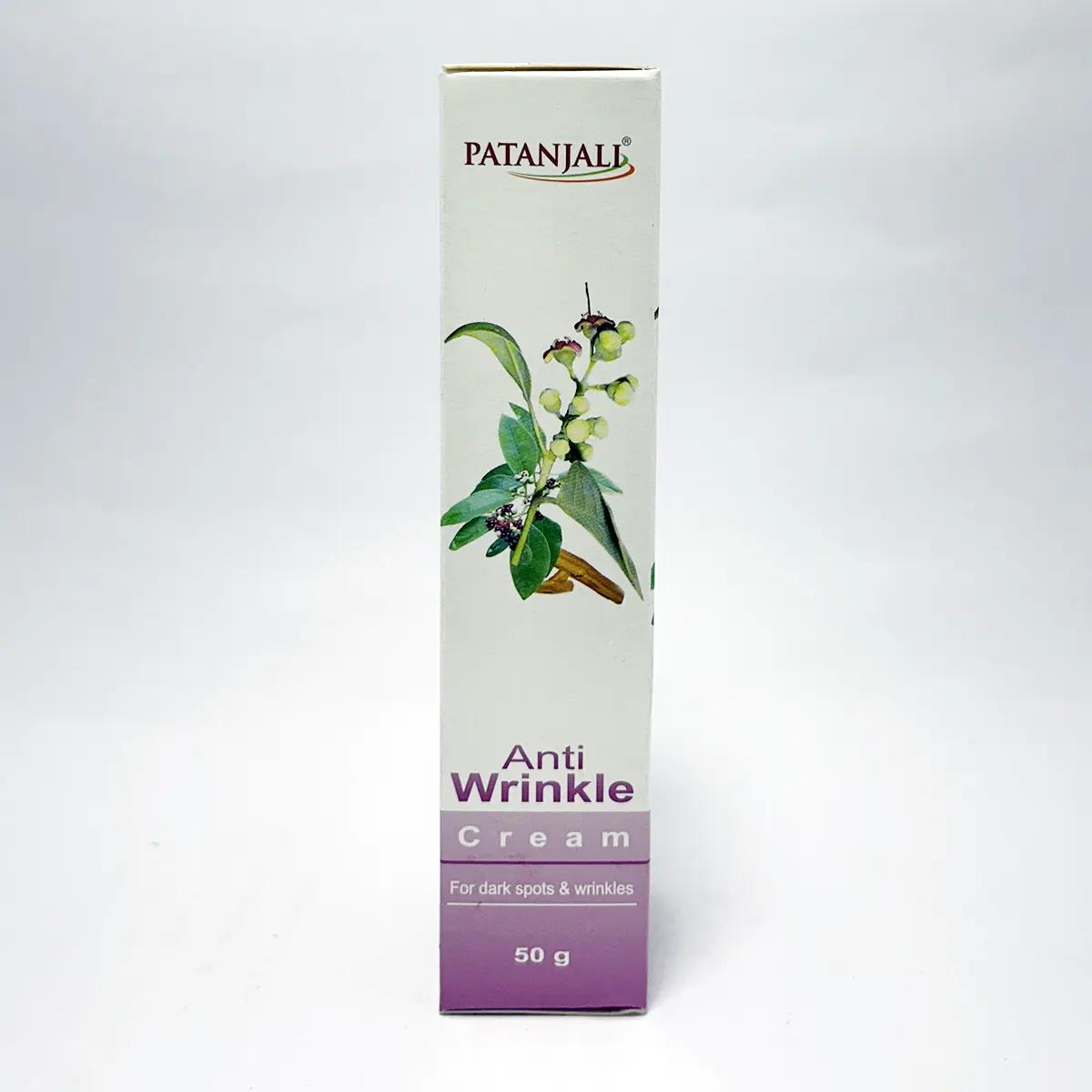 

Patanjali Anti Wrinkle Cream 50g Pack of 1 for Youthful, Even Skin Tone and Dark Spot Control