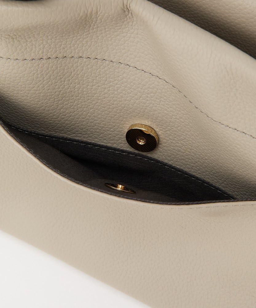 Russet Leather Horizontal Shoulder Bag RUZ1052222A0002 Free Size Greige