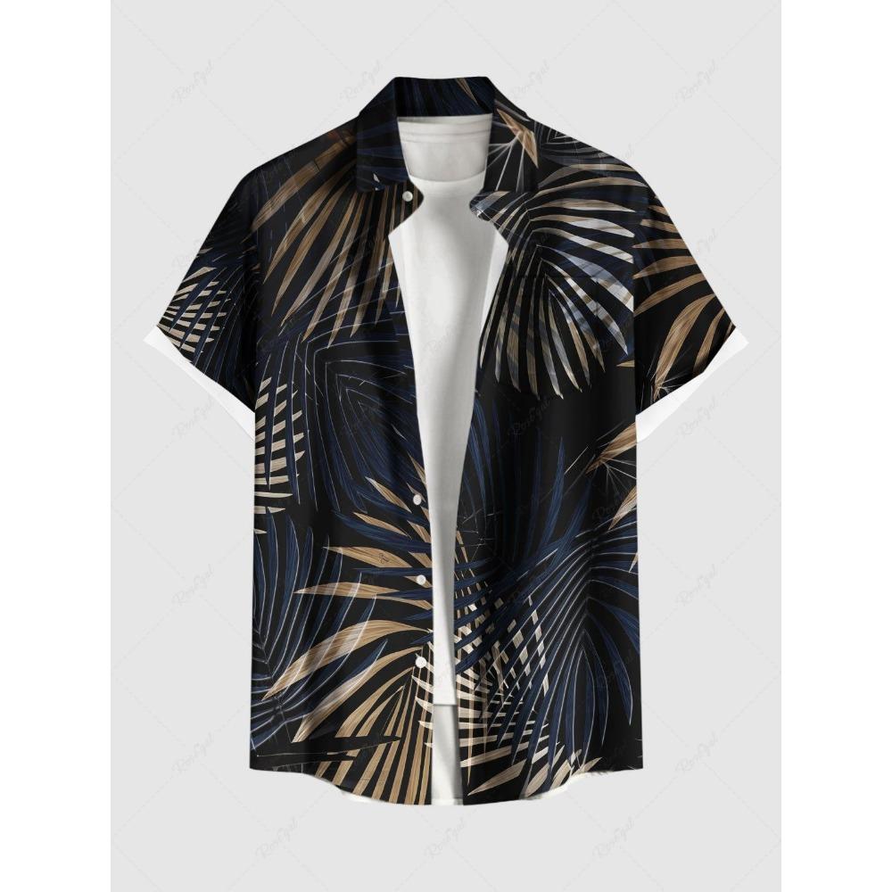 

Мужская летняя рубашка больших размеров с 3D-принтом, гавайские рубашки, рубашки на пуговицах для пляжного отдыха, рубашка с коротким рукавом, мужская повседневная рубашка XL