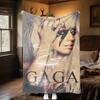 Lady Gaga Blanket All Seasons Soft Comfortable Sofa Office Nap Blanket Travel Blanket Holiday Gift