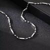 Xiaomi Vnox 3mm Stainless Steel Mobius Cross Bamboo Necklace for Men, Adjustable Tube Chain, Minimalist Jewelry Gift for Father Son Dad