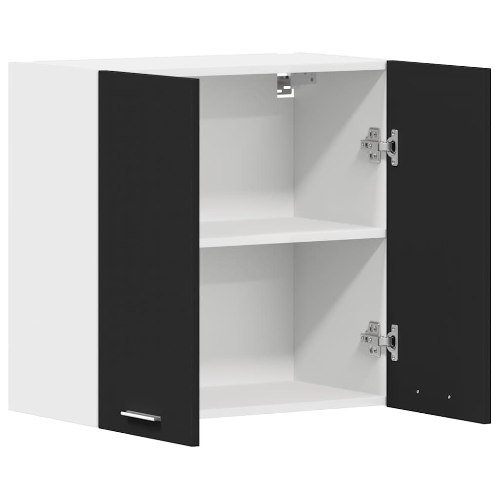 vidaXL Hängeschrank Lyon Schwarz 60x31x60 cm Holzwerkstoff