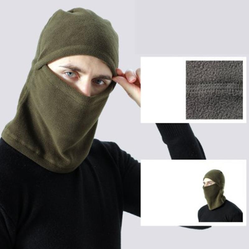 Outdoor Cycling Head Cover Ski Mask Hiking Scarves Windproof Fleece Balaclava Hat Full Face Mask Hooded Neck Warmer