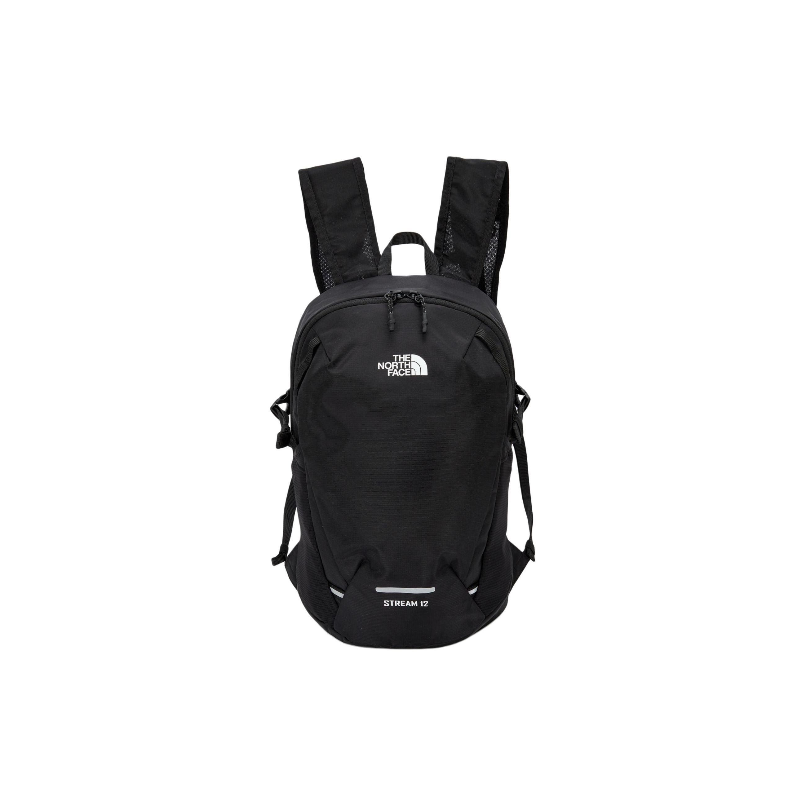 The North Face 12L Solid Color Logo Backpack Unisex Backpacks Black NM2SQ08A Black