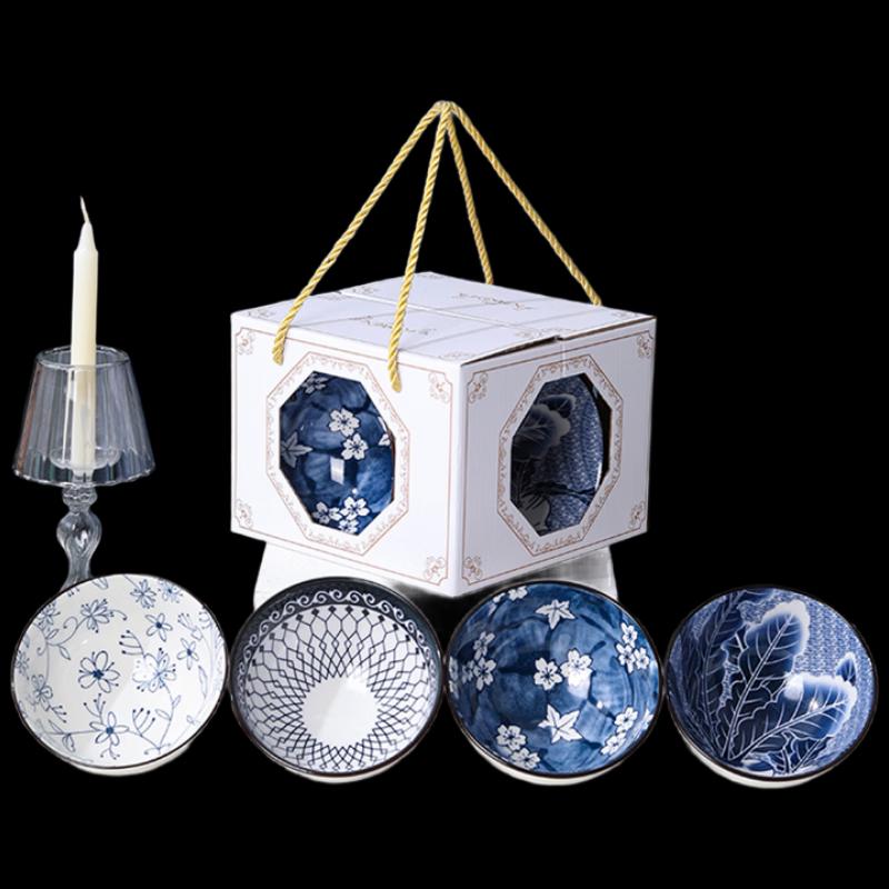 Japanese Style Ceramic Bowl Gift Set