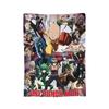 Anime One Punch Man Fleece Throw Blanket Saitama Cartoon Blankets for Home Office Lightweight Bedding Throws,