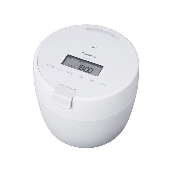 Panasonic Rice Cooker 5 Cups Pressure IH Compact Size Lid Dishwasher Safe White SR-NB102-W
