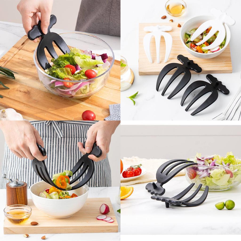 2pcs Vegetable Fruit Salad Claw Three Finger Agitator Kitchen Auxiliary Tool