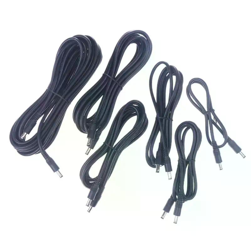 DC5521 To DC5521 Cable Cord 18AWG DC5.5mm X 2.1mm Male Plug To Male Power Supply Adapter Wire For LED Light Speaker J60A