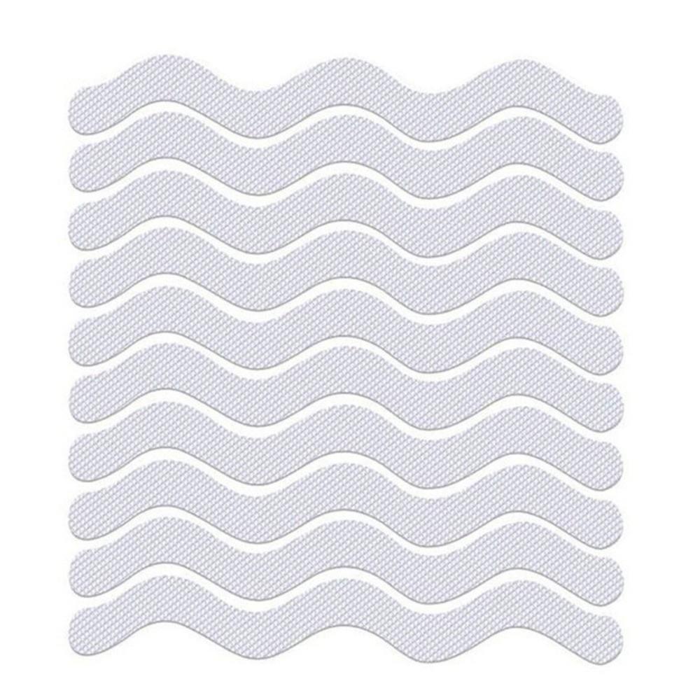 6/12pcs Adhesive Anti-Slip Stickers S-Shaped Design Bathroom Floor Stickers  for Bathtub