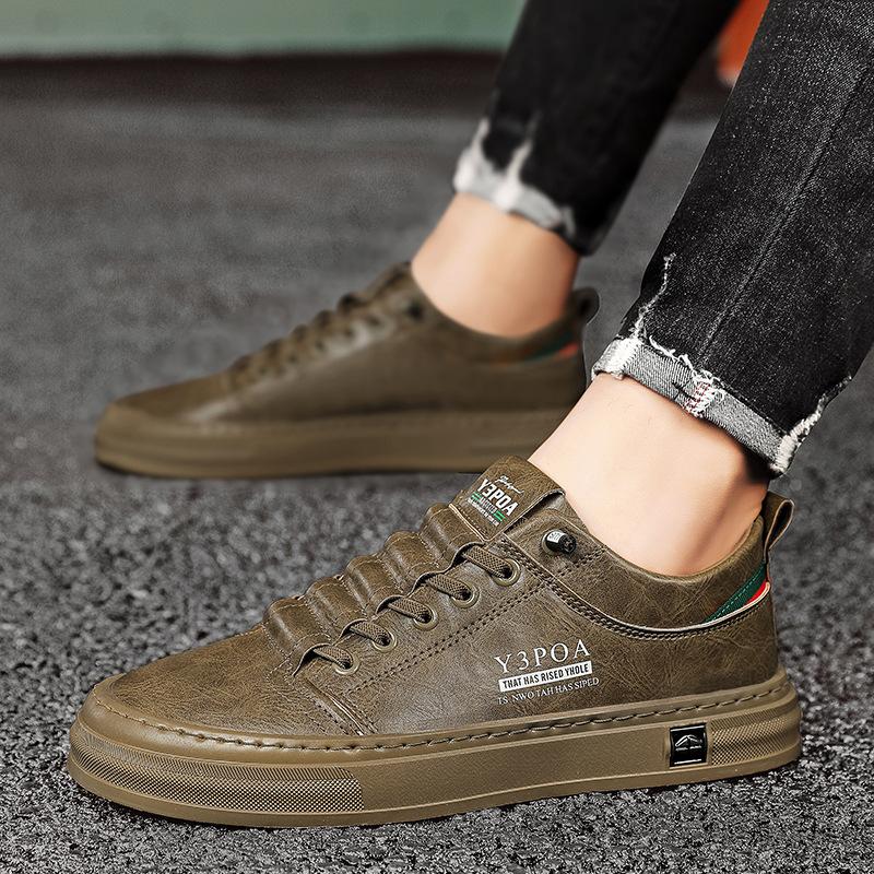 

2024 Новые мужские легкие нескользящие спортивные туфли Роскошные универсальные модные повседневные туфли Уличные высококачественные кроссовки 44 хаки