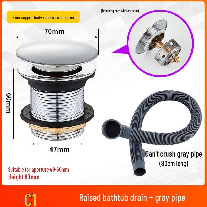 Комплект слива для ванны TLXT