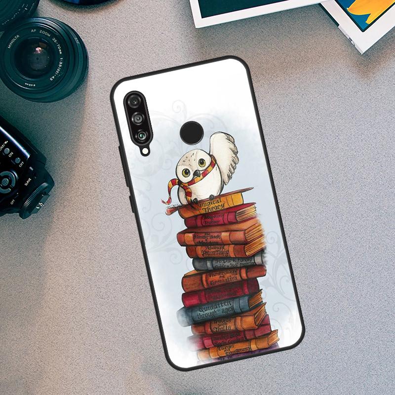 Read Books illustration For Huawei Nova 5T 9 10 SE 3i 7i 8i 11i 12i Y60 Y61 Y70 Y72 Y73 Y90 Y91 P30 P40 Lite Case