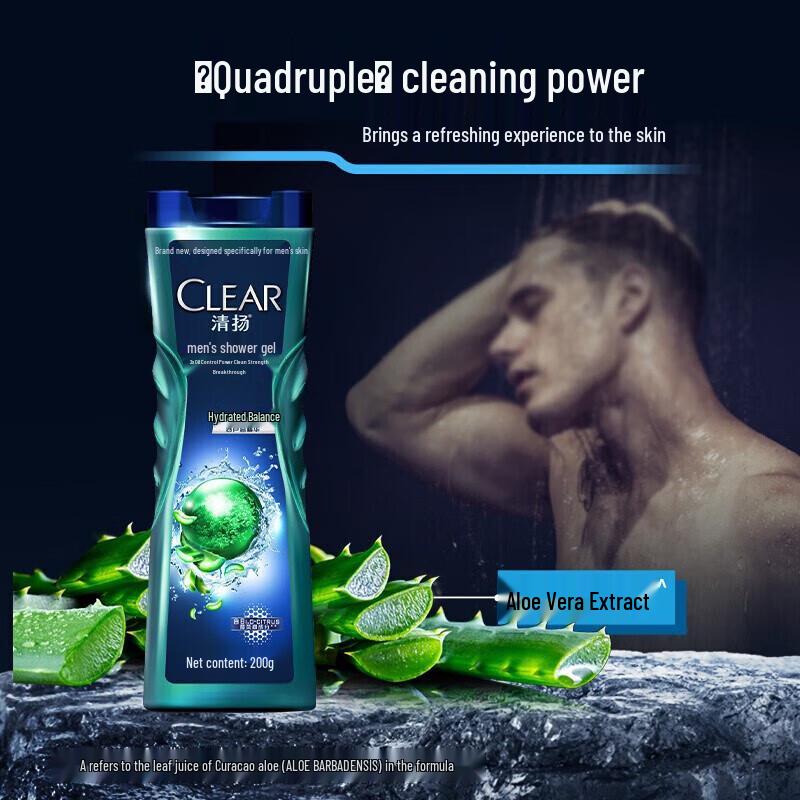 Clear Men Balancing Oil Control Refreshing Shower Gel