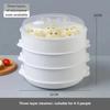 New Multi-layer Plastic Steamer Large Capacity High Temperature Heating Steamed Buns Steamers Steaming Rack Steaming Tray