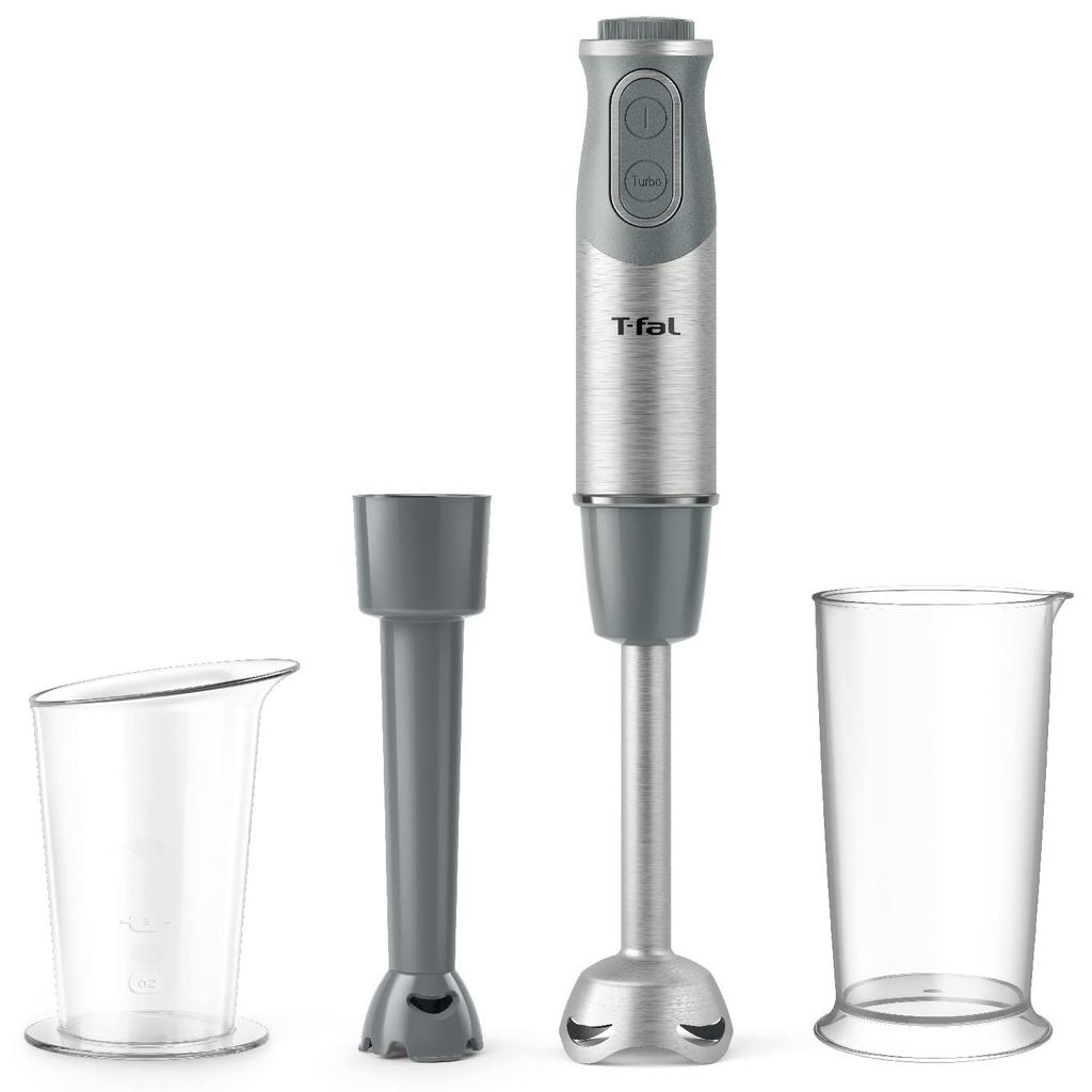 Tefal Hand Blender Baby Food Blender Baby Light Recipe Book Included HB65GDJP 3-in-1 Making/Crushing/Mixing "Hand Gray"