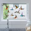 Bird Strike Deterrent Hummingbird Window Clings, Protection Decals, Removable PVC Anti-Collision Static Stickers Safe Cling for Glass Doors