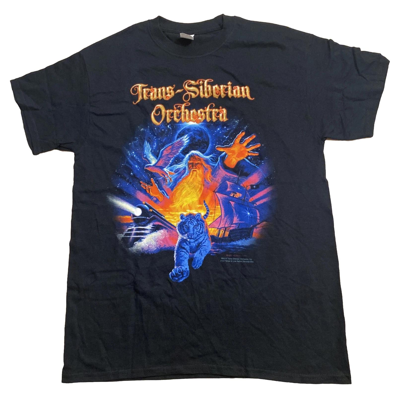 Trans Siberian Orchestra NEW Vintage Tiger T-Shirt 2016 Winter Tour Concert Med M