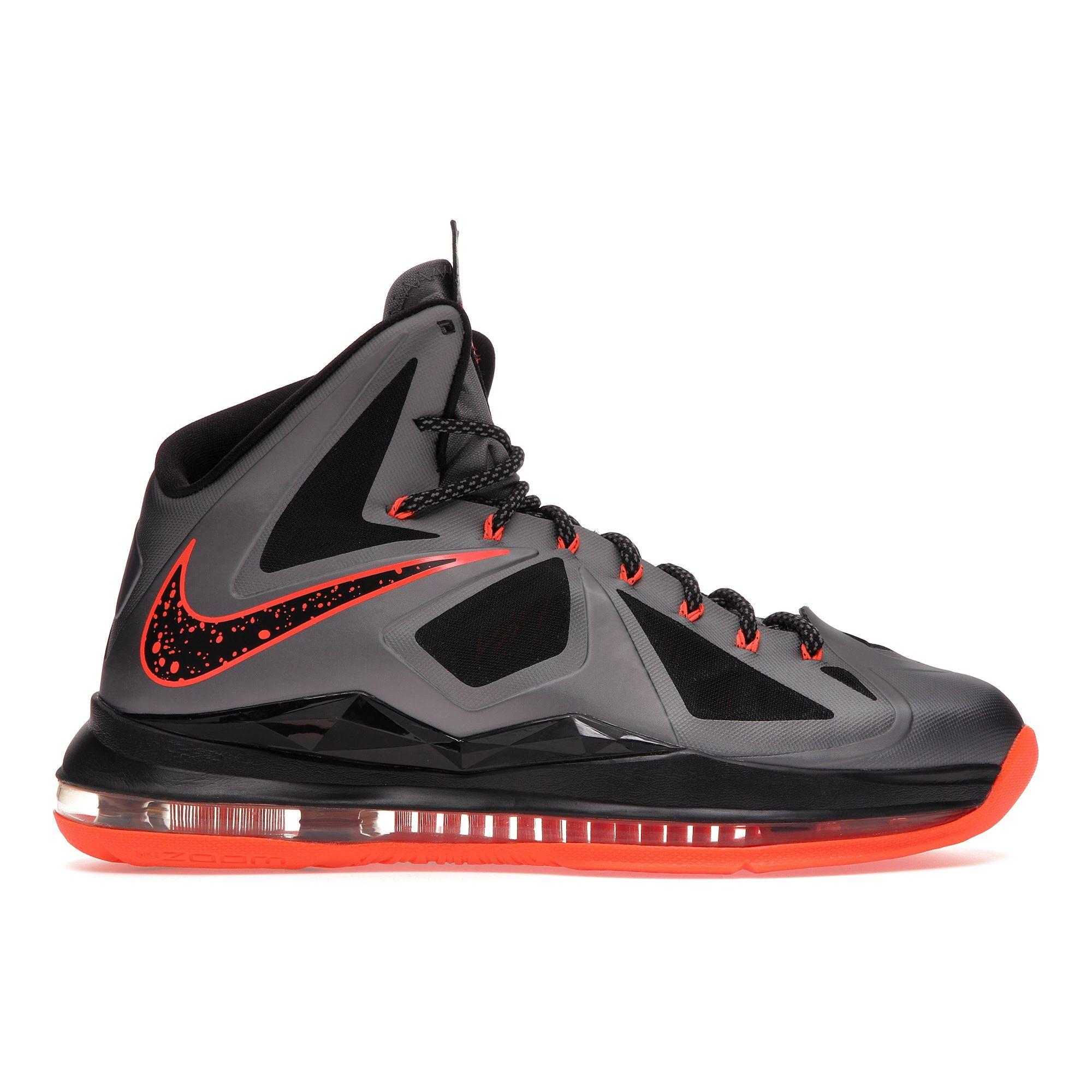 

Мужские кроссовки Nike LeBron 10 Lava Grey Charcoal Total-Orange-Black 541100-002