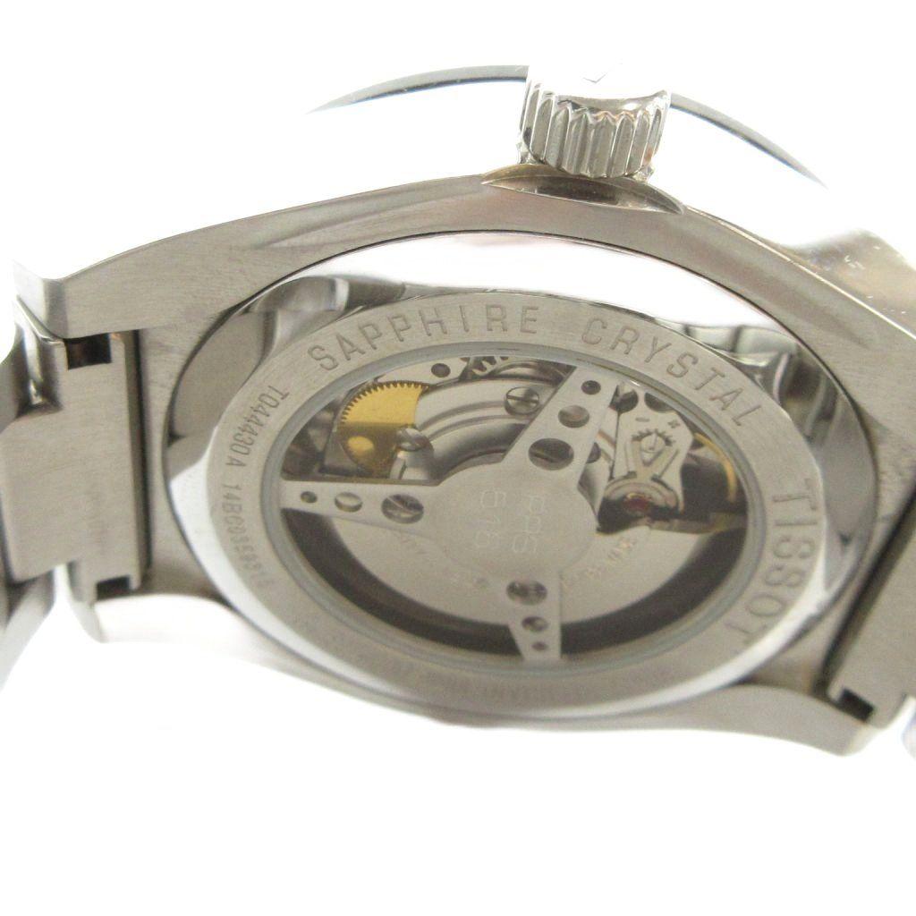 Used TISSOT T044430A Watch Automatic Logo Calendar Date Silver Color GY18 /MQ