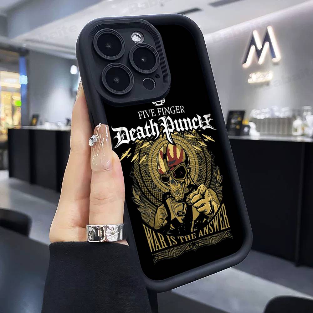

Popular Band F-Five Finger Death Punch Phone Case For IPhone 17 16 15 14 13 Pro Max Plus 12 11 Cover iPhone 17 Air