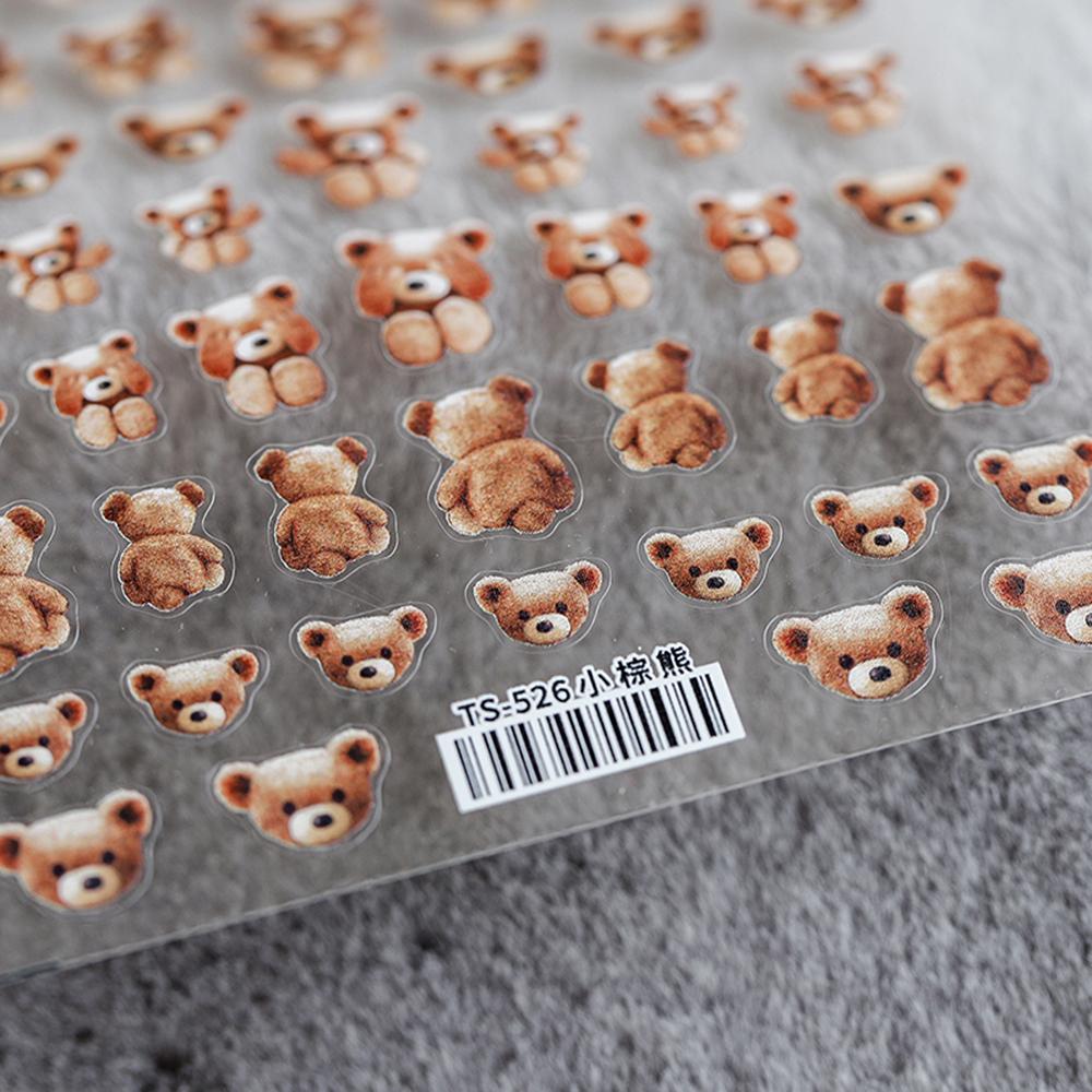 Accesorii pentru manichiură Autocolant Autocolant Urs Autocolant pentru unghii DIY Nail Art 3D Nails Sticker