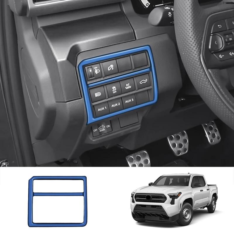 ABS blue For TOYOTA TACOMA 2024 2025 interior Car Accessories door handle window lift switch center control gear shift panle
