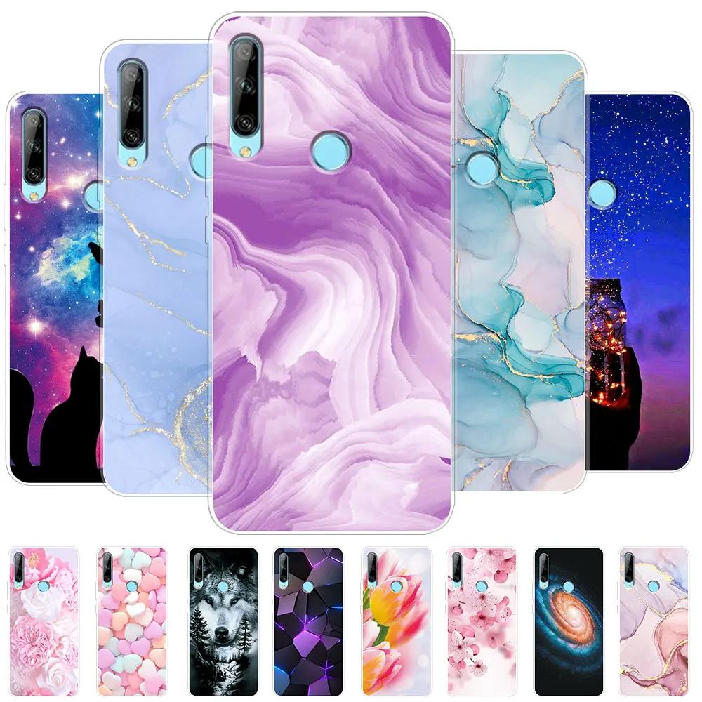 For Huawei Honor 9X Case Honor 9X STK-LX1 6.59" Watercolor Marble Transparent Cases For Honor9X Cover Honor 9 X Silicone Bumper