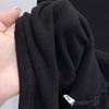 Women's Slim-Fit Fleece-Lined Mid-Collar Long-Sleeve Top - Warm and Versatile for Autumn and Winter
