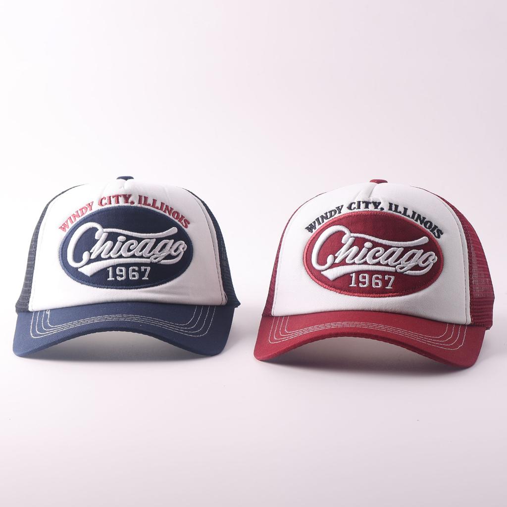 Șapcă de baseball nouă, la modă, europeană și americană, bărbați, broderie personalizată cu litere, șapcă stil camion american, șapcă cu plasă pentru protecție solară în aer liber, șapcă șapcă șapcă