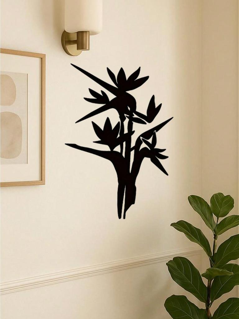 Elegant Abstract Plant Metal Wall Art for Living Room, Study & Bedroom