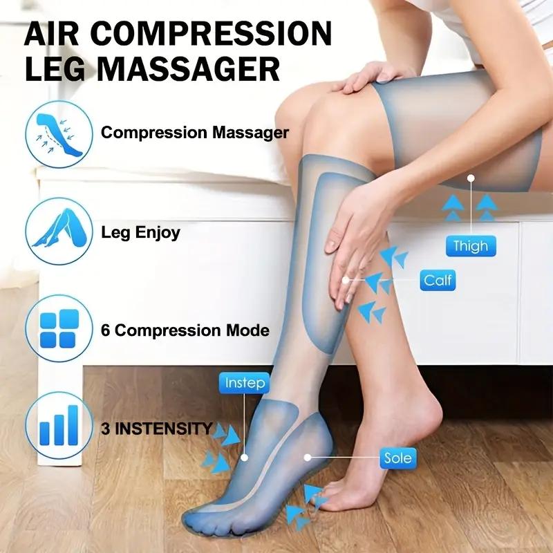Leg MassagingTool Full Leg Air Bag MassagingTool Hot Compress Massagedevice Relieve Pain Gift PracticalDesign UsefulFeatures