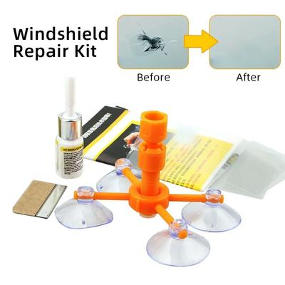 Kit de Reparación DIY para Parabrisas de Coche Arreglo Rápido Vidrio Agrietado Líquido Reparador de Parabrisas Herramienta Sellador de Resina Pulido de Pantalla de Ventana de Automóvil