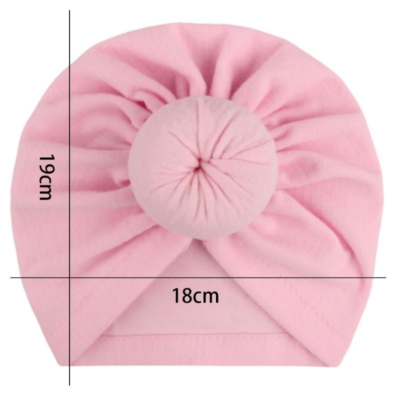 New Children's Hat, Baby 3-color Combination Donut Indian Pullover Hat, Baby Ball Ball Hat