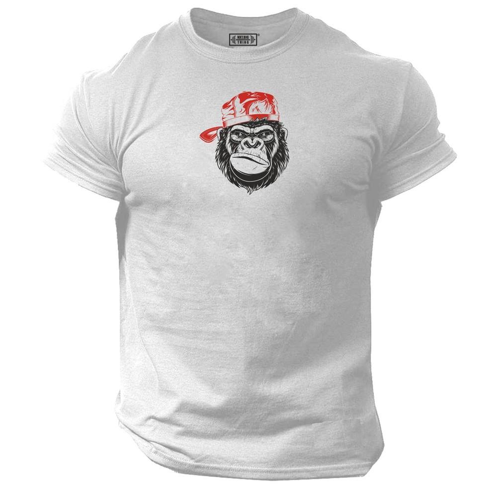Cool Gorilla T Shirt Gym Clothing Bodybuilding Training Workout Exercise Mma Top