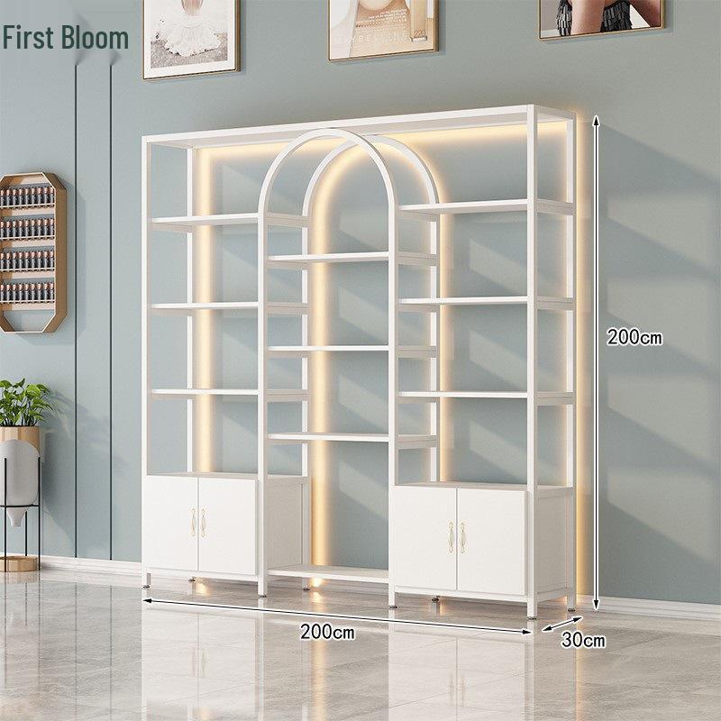 Elegant Display Stand: Nail Art and Skincare Storage Rack for Beauty Salons