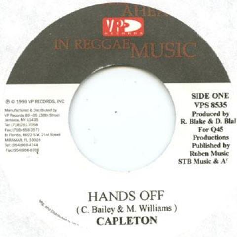 

7inch Record CAPLETON - Hands Off VPS8535 VP 1999 US Reggae, Ska & Dub Used