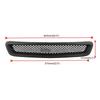 Bright Black Front Grille for 1996-1998 Honda Civic: Cross-Border Fitment & Modification