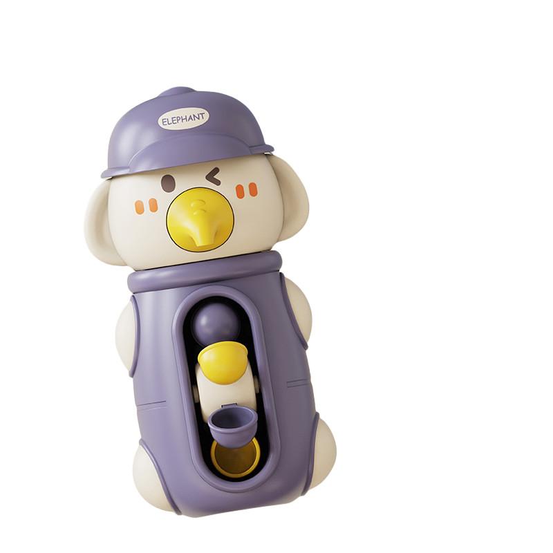 Baby Bathtub Duck Water Wheel Suction Cup Turntable Fun Toy For Boys And Girls фиолетовый