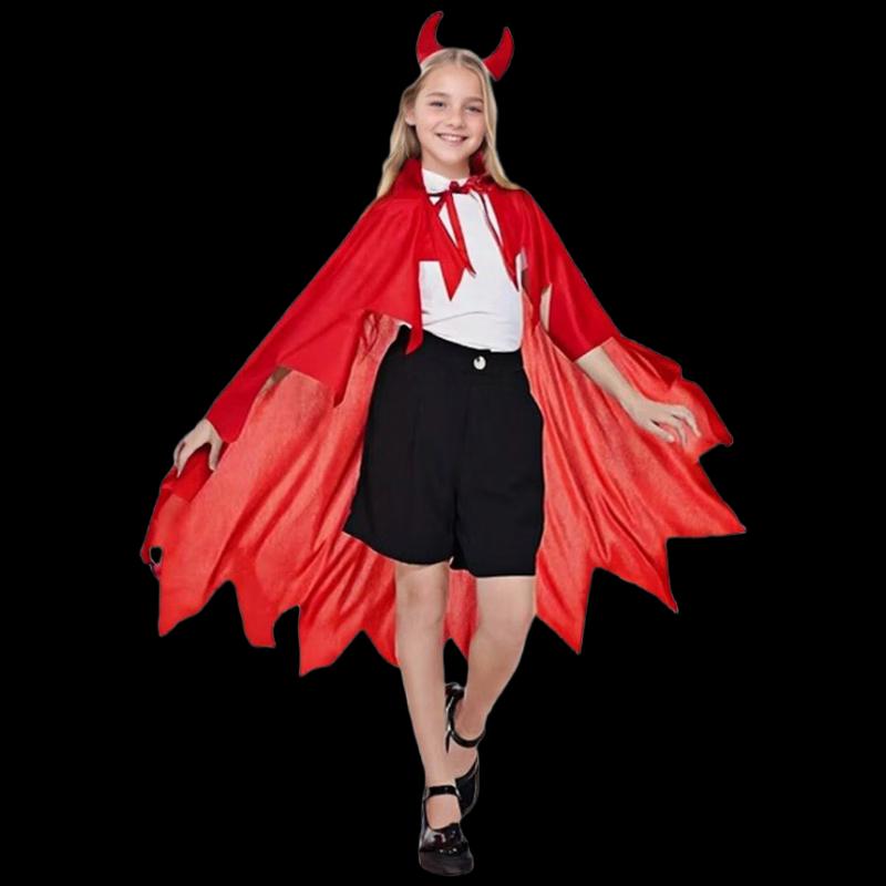 Unisex Devil Cosplay Cloak Set
