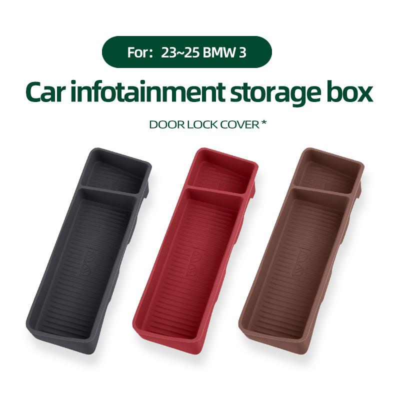 Specialized ETC and Sunglasses Storage Box for 23-25 BMW 3 Series In-Car Screen Rear Silicone Storage Box, Car Accessories